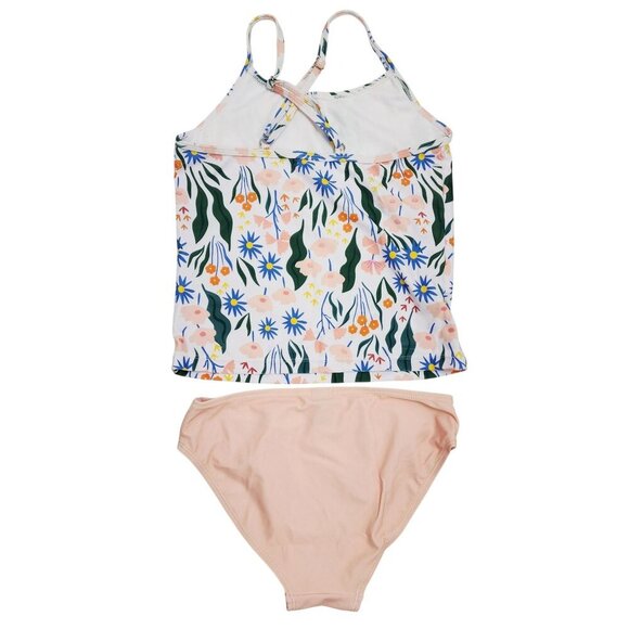 Girls Floral Tankini Swimsuit Set Size 9/10 bikini - Picture 6 of 6